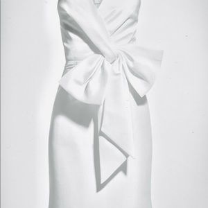 BNWT , Adrianna Papell , long white dress .